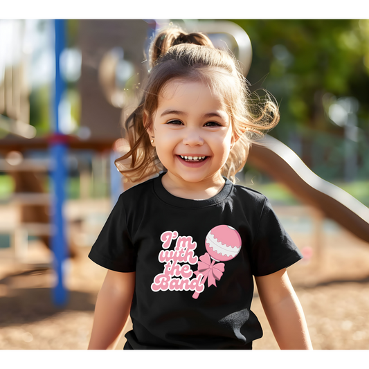 I'm with the Band Rock n Roll Toddler Tee, Future Musician, Bella+Canvas