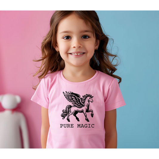 Pure Magic Pegasus Fantasy Toddler Short Sleeve Tee - Bella+Canvas Shirt