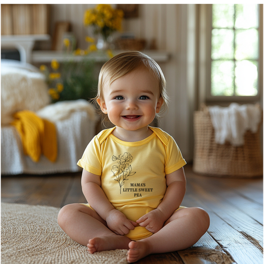 Mama's Little Sweet Pea Infant Bodysuit, Baby Shower Gift, Cute Baby Outfit, Newborn Clothing, Infant Apparel, Toddler Fashion