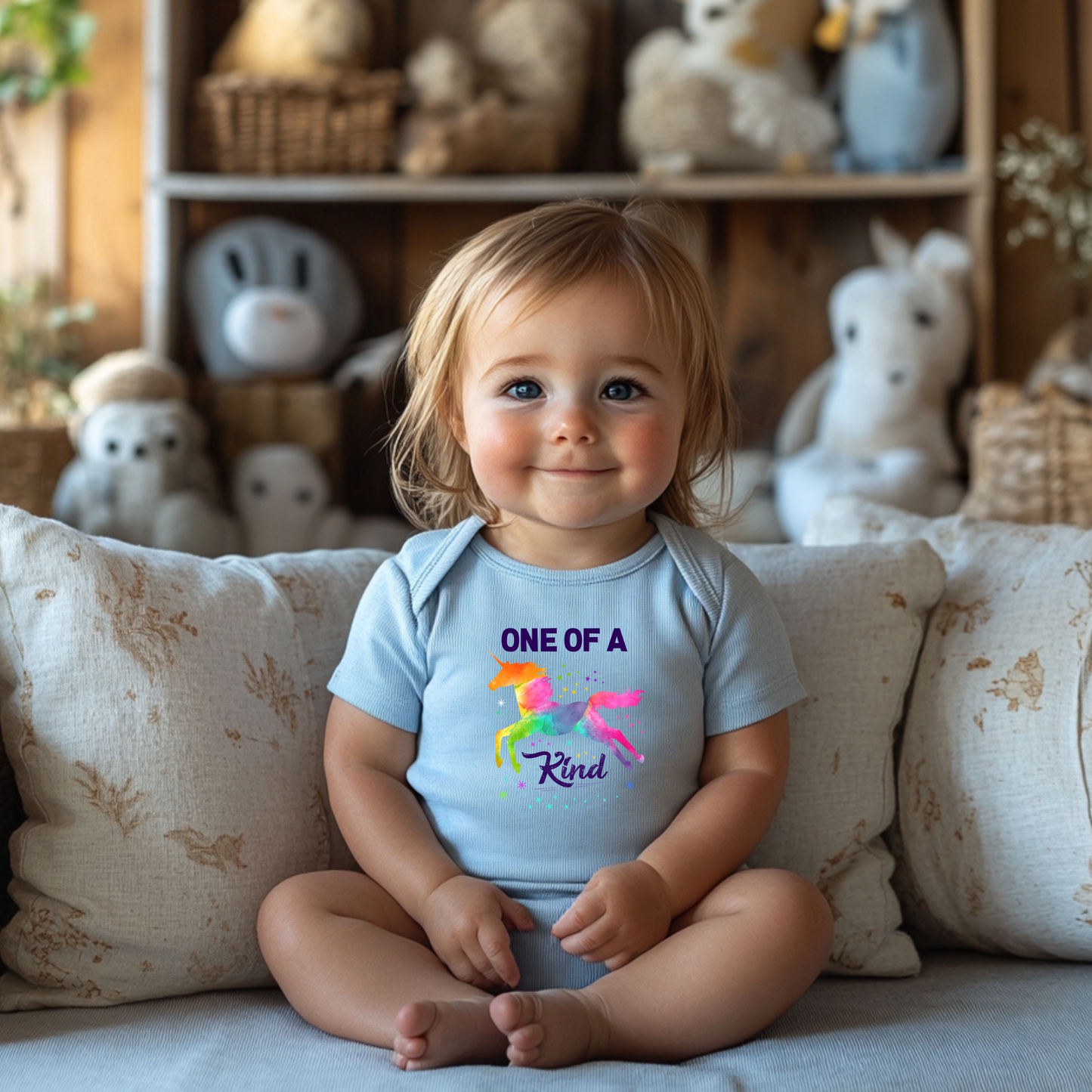 Unicorn Baby Onesie, One of a Kind Infant Bodysuit, Cute Baby Clothes, Unique Baby Gift, Newborn Outfit, Baby Shower Gift, Toddler Clothing