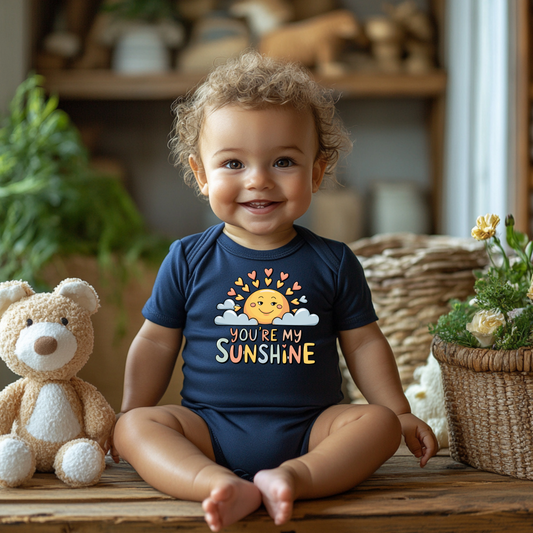 You're My Sunshine Baby Bodysuit - Rainbow Design