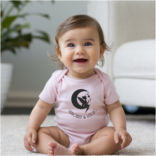 Mischief & Magic Fairy Onesie Bodysuit for Baby Girls - Magical Fantasy Whimsy