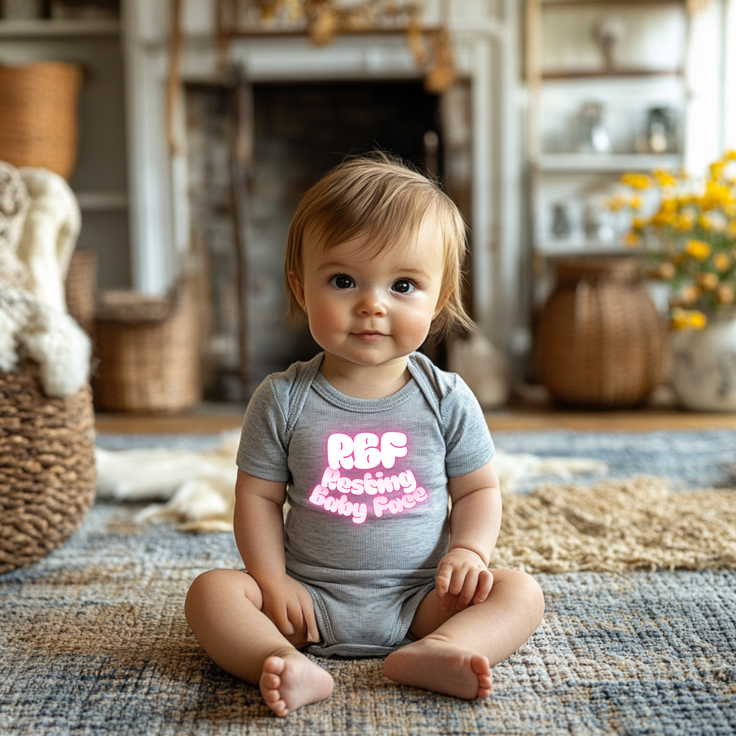 RBF (Resting Baby Face) Funny Infant Bodysuit