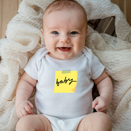 Post-It Note Funny Baby Infant Bodysuit
