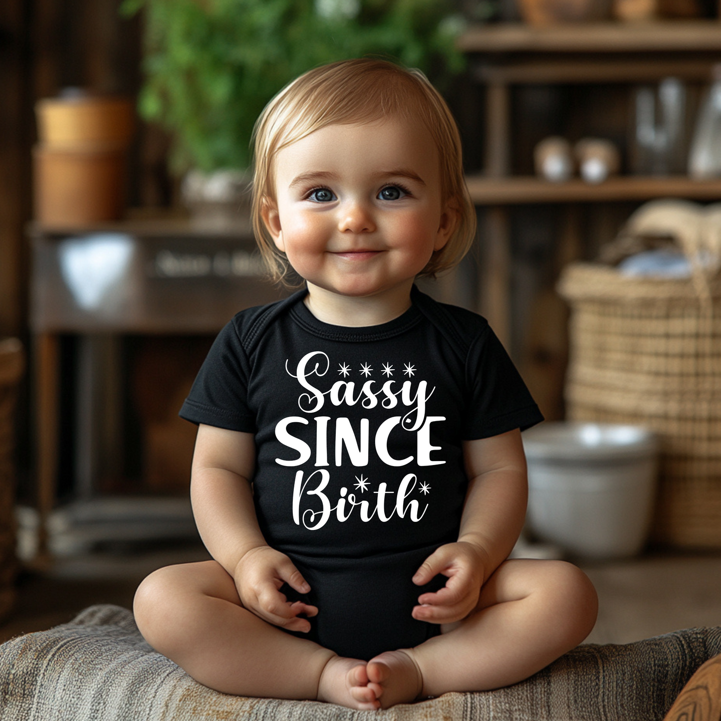 Sassy Since Birth Infant Bodysuit, Cute Baby Onesie, Newborn Gift, Baby Shower Outfit, Fun Toddler Wear, Adorable Baby Apparel