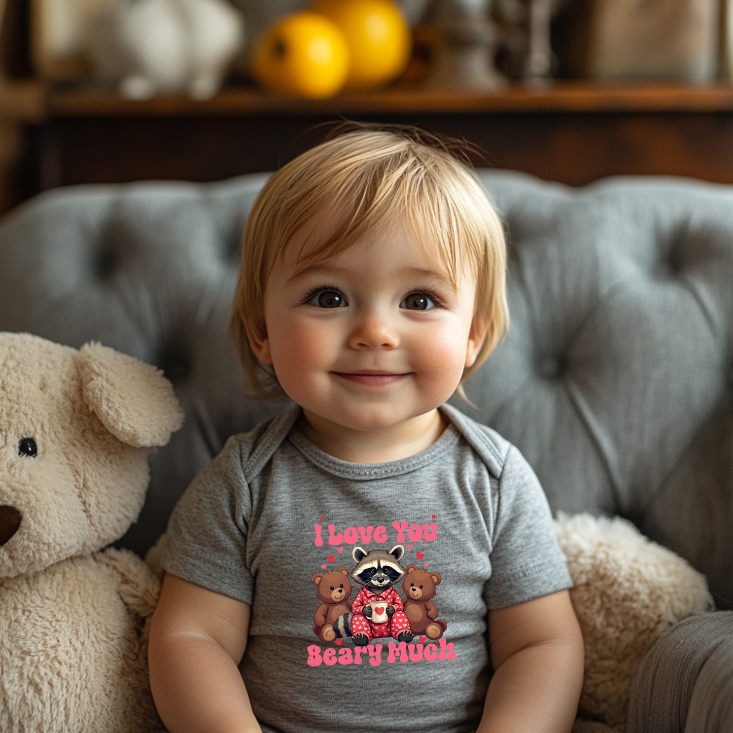 Teddy Bears Infant Bodysuit - I Love You Beary Much Baby Shower Gift