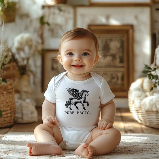 Pure Magic Infant Bodysuit, Baby Shower Gift, Unicorn Outfit, Cute Baby Clothes, Newborn Fashion, Adorable Infant Wear