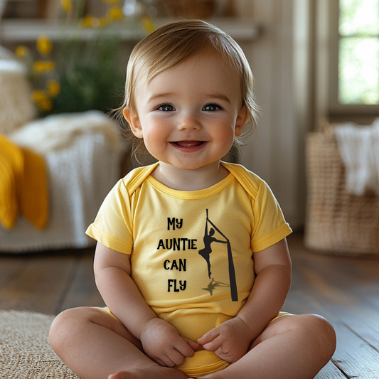 My Auntie Can Fly Aerial Infant Bodysuit, Baby Shower Gift, Cute Baby Outfit, Toddler Apparel, Unique Gift for New Parents