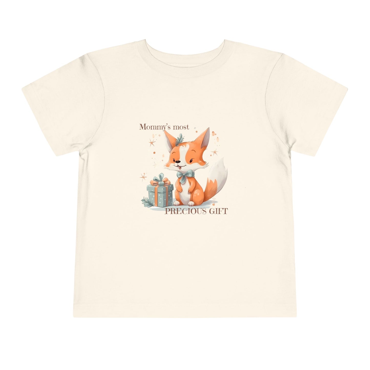 Mommy's Most Precious Gift Baby Fox Toddler T-shirt, Holiday shirt, Christmas, Hannukkah