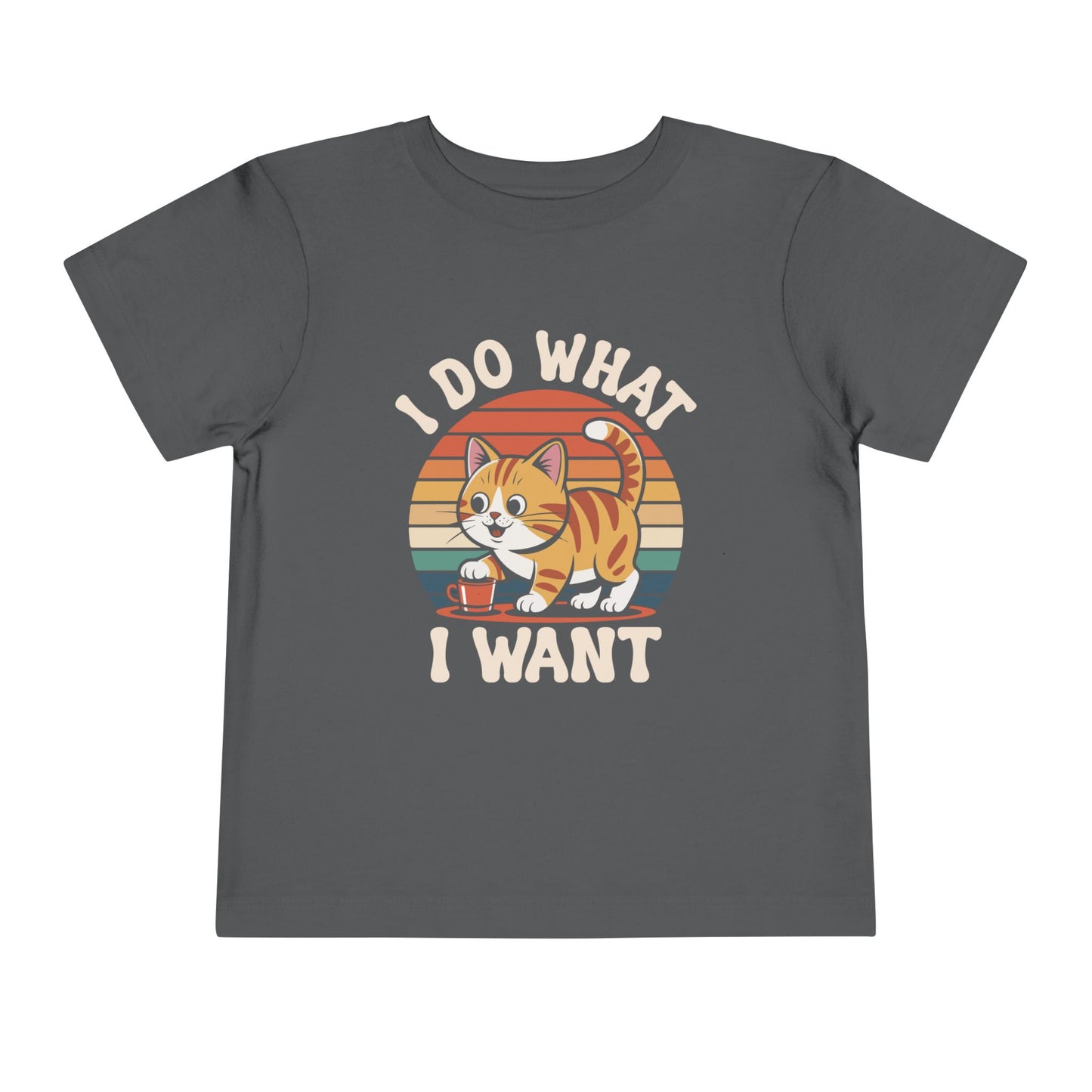 Cool Cat Toddler T-Shirt - "I Do What I Want" Cat Tee, Kids Birthday Gift, Cat Lover Apparel, Cool Toddler Shirt, Playful Kids Clothing