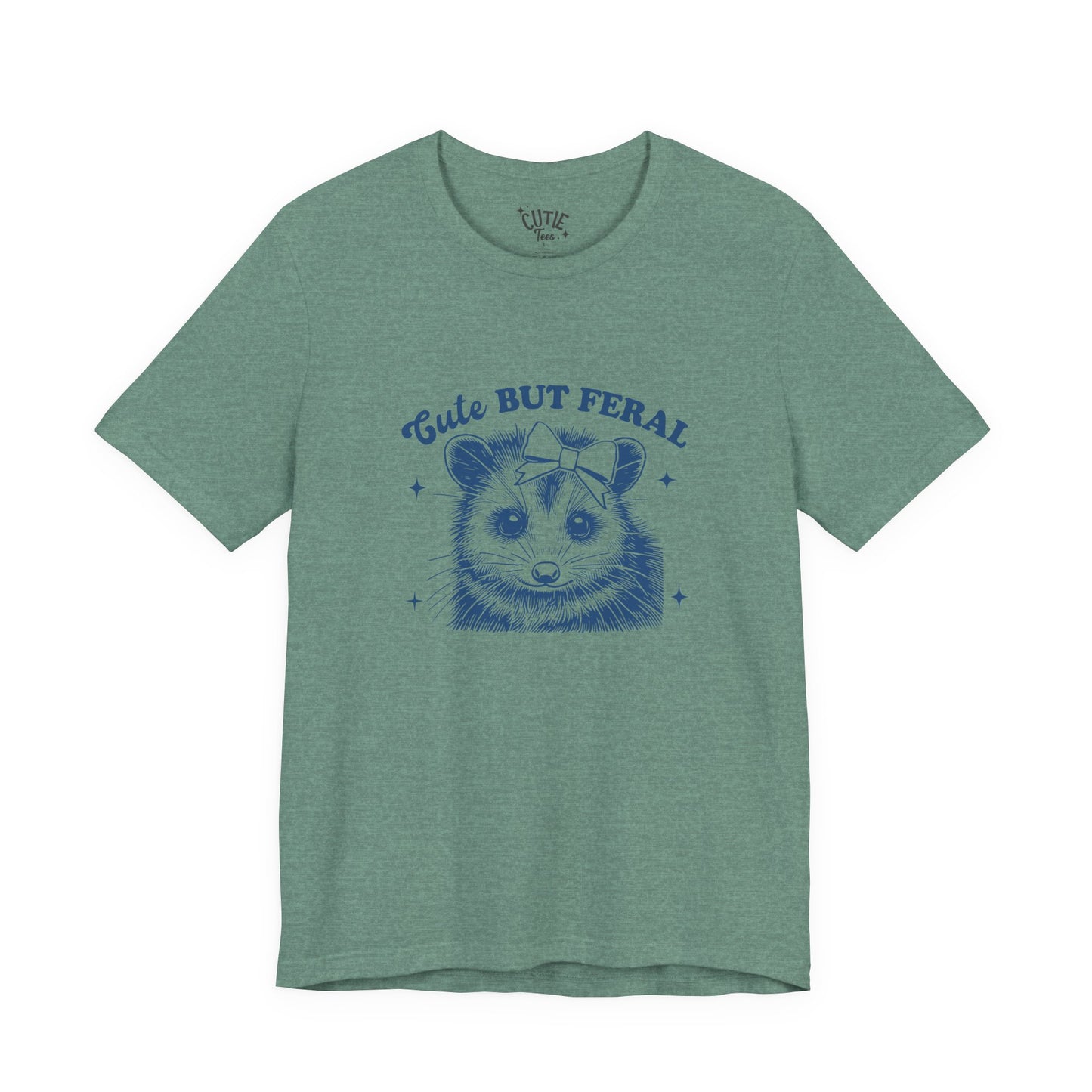 Cute But Feral Tee - Retro Possum