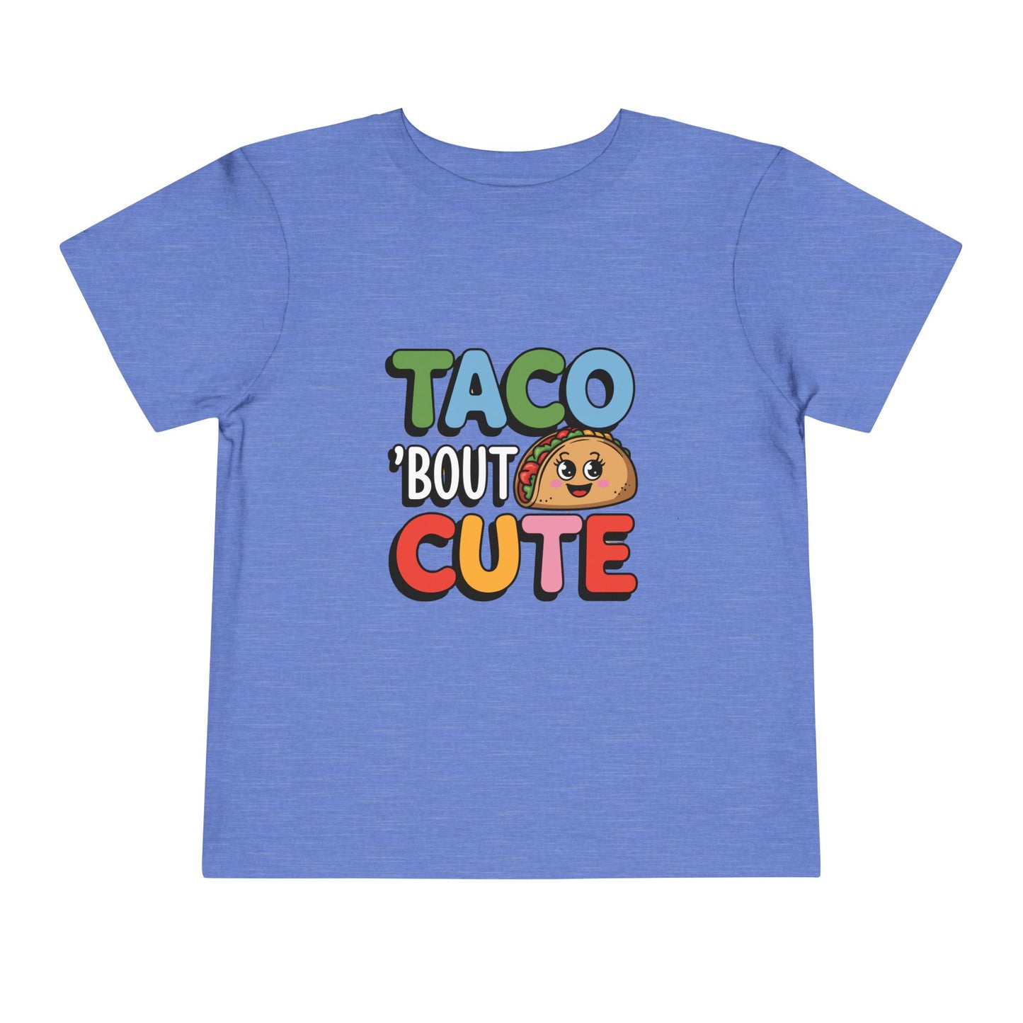 Taco 'Bout Cute Toddler Tee - Kawaii Taco Graphic