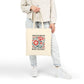 Radicalized by Basic Decency Floral Cotton Canvas Tote