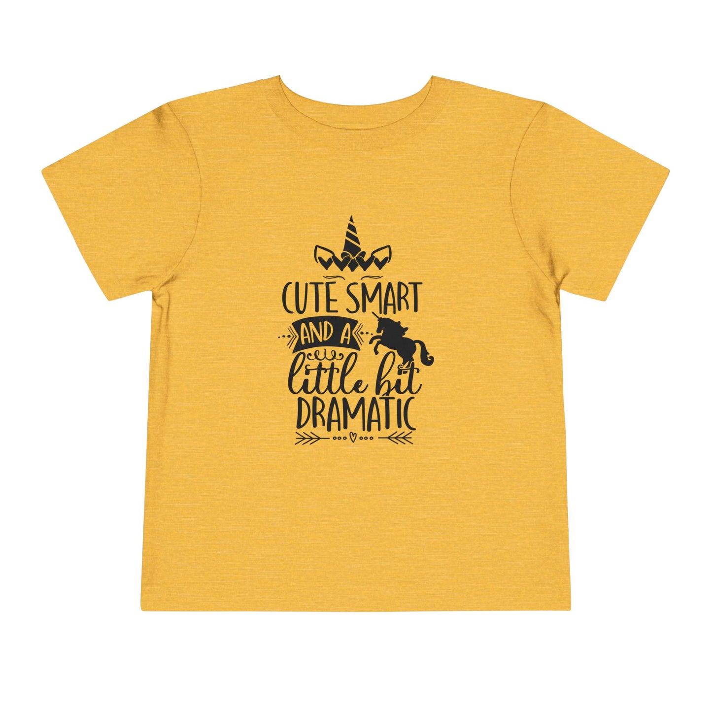 Cute, Smart, and a Little Bit Dramatic Toddler Tee - Funny Kids Tee