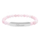 Receive Natural Stone Stretch Bar Bracelet — Engraved Mindfulness Manifesting Bead Bracelet