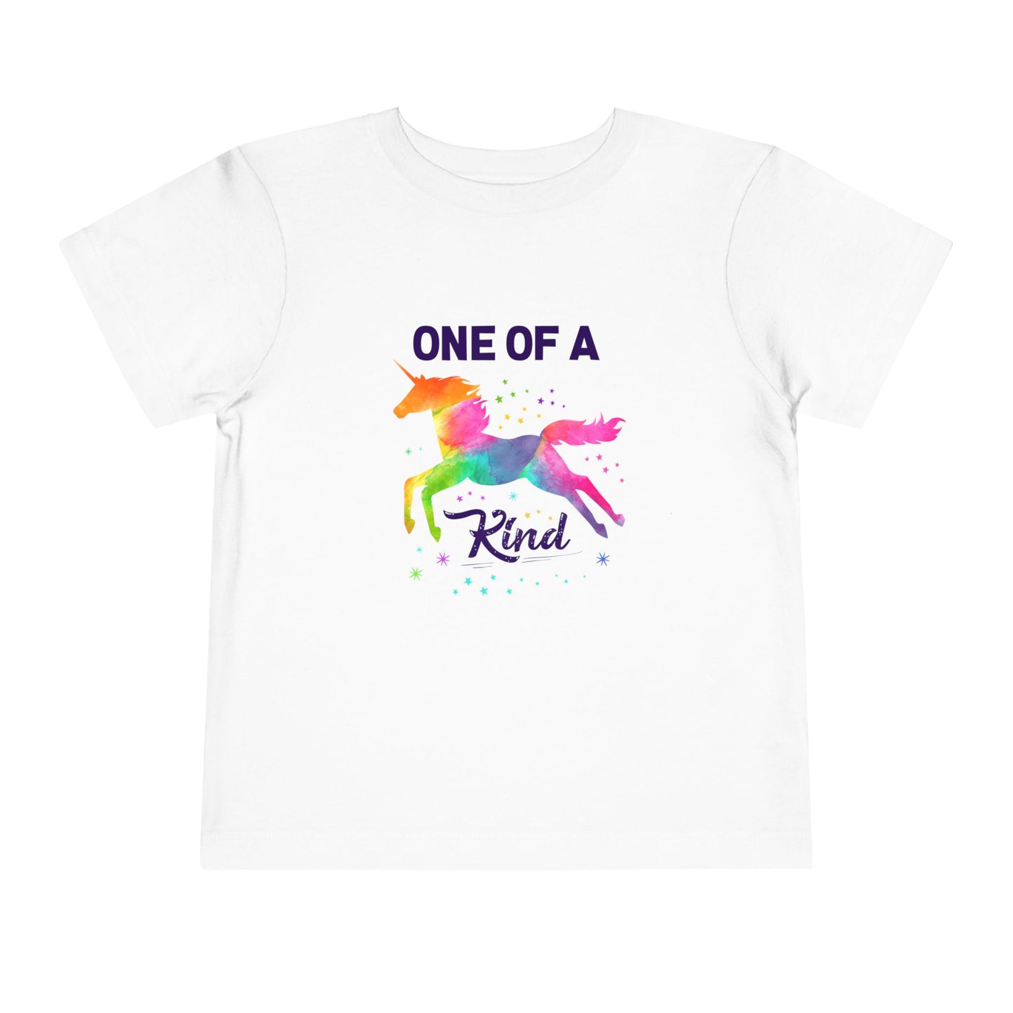 Unicorn Toddler Tee, One of a Kind, Cute Kids Shirt, Birthday Gift, Playwear, Rainbow Apparel