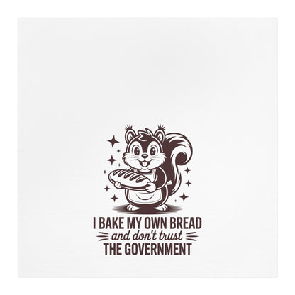 Baking Squirrel Tea Towel