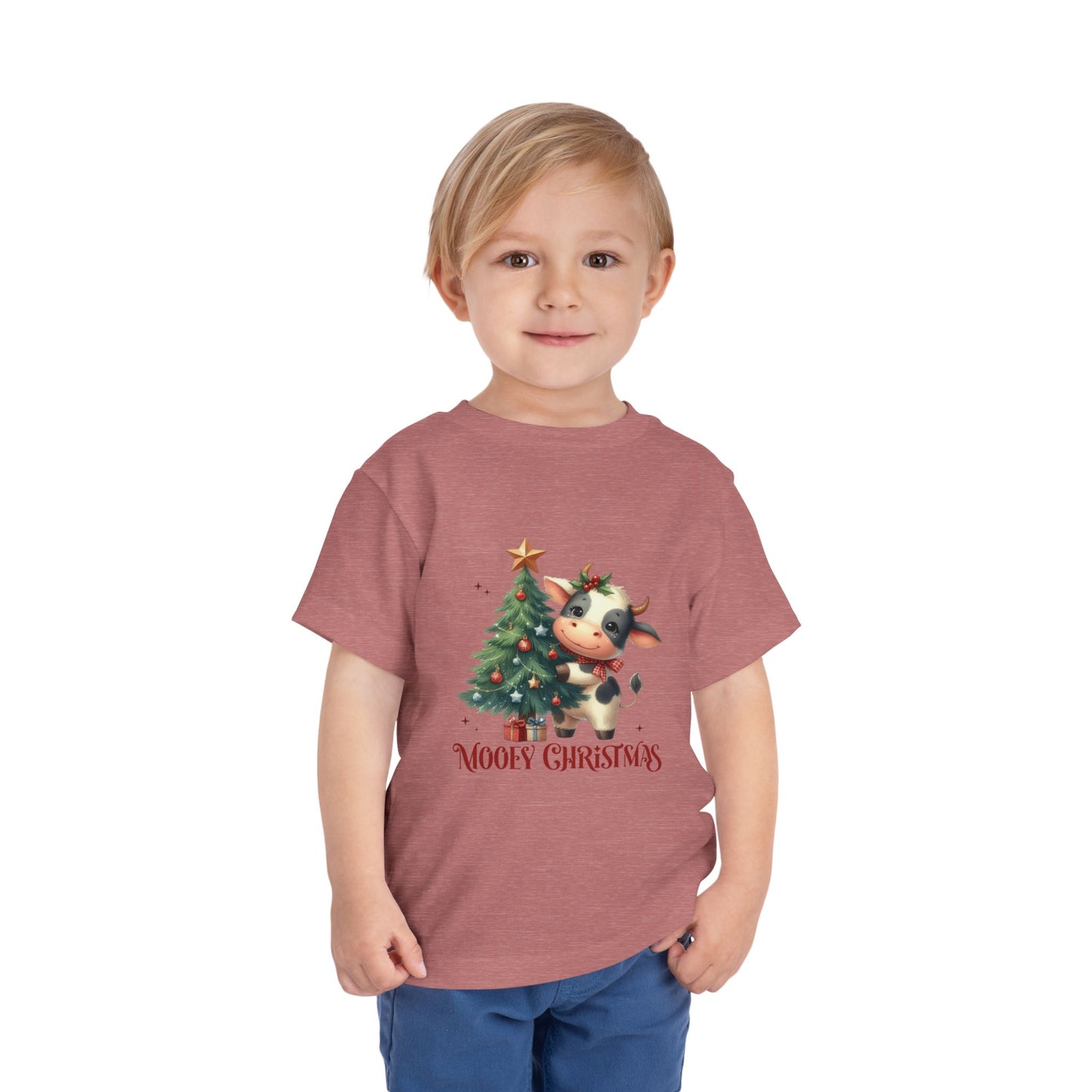 Cow Toddler Christmas Tee — 'Mooey Christmas'