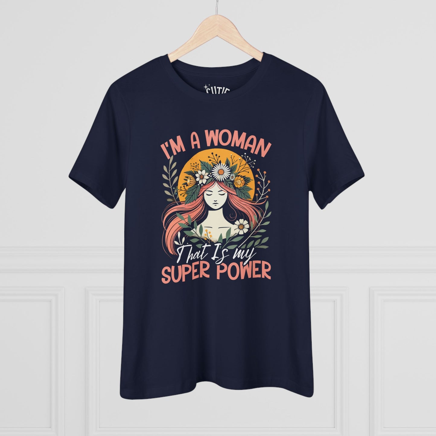 Empowered Women's Cotton Tee - Celebrate Strength, Feminine Power Shirt, Inspiring Gift, Women's Day, Casual Wear, Motivational Tee