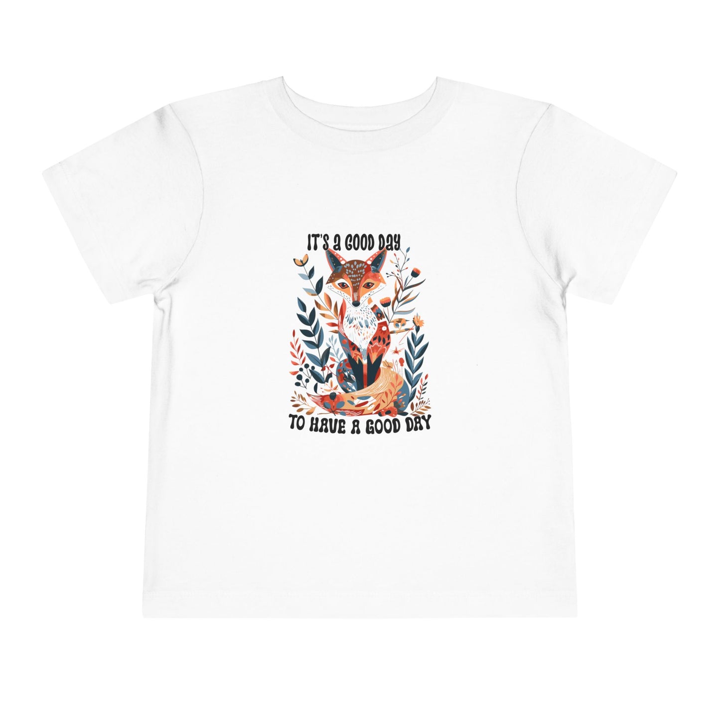 Boby Fox Boho Toddler Tee - 'It's a Good Day' Cute Animal Design, Kids Adventure Shirt, Toddler Gift, Playdate Outfit, Nature Lover Tee