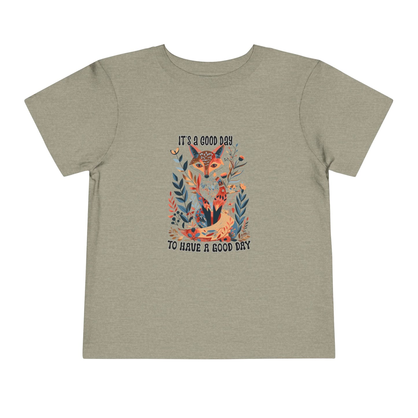 Boby Fox Boho Toddler Tee - 'It's a Good Day' Cute Animal Design, Kids Adventure Shirt, Toddler Gift, Playdate Outfit, Nature Lover Tee