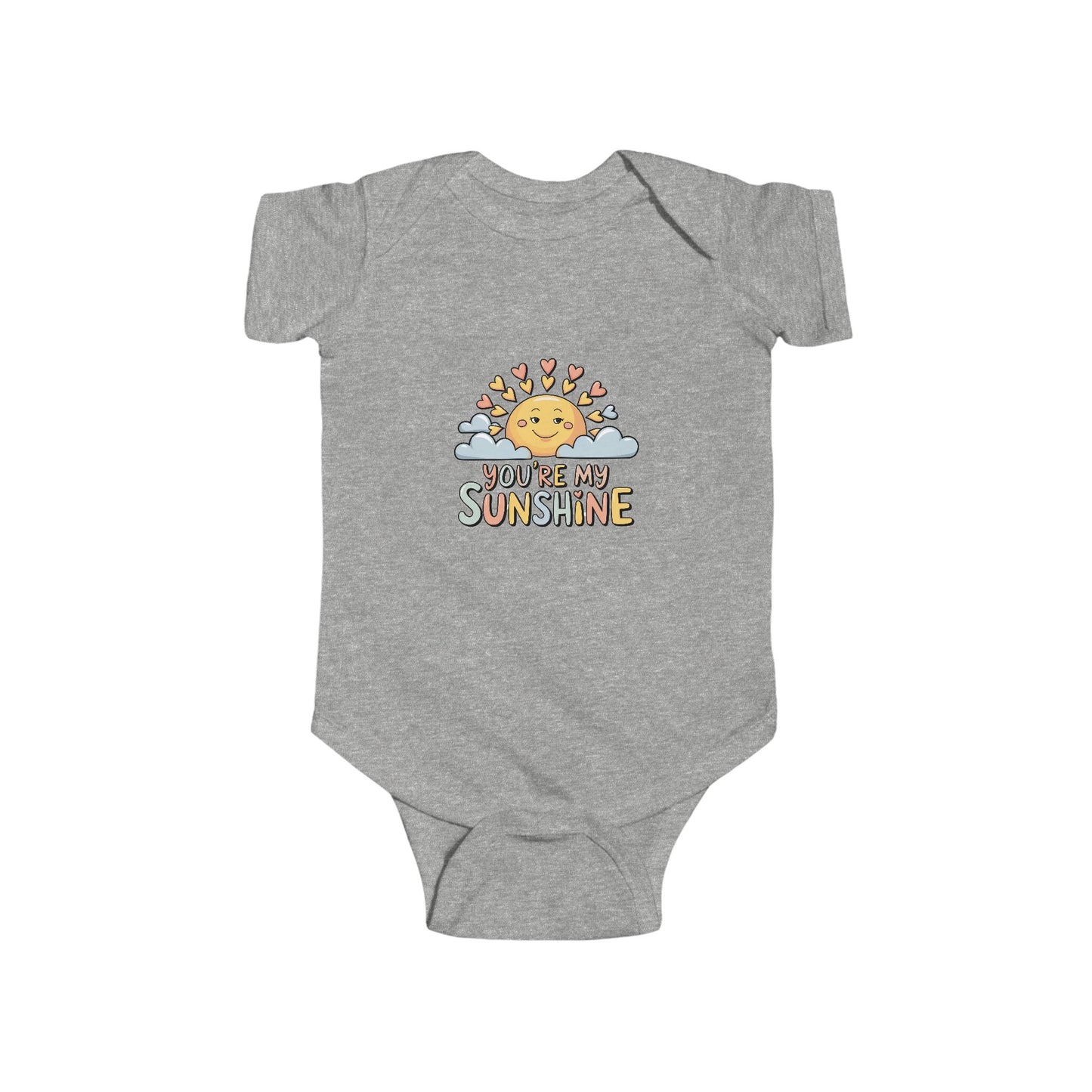 You're My Sunshine Baby Bodysuit - Rainbow Design