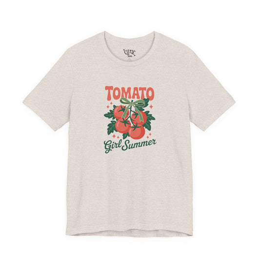 Tomato Girl Summer Tee, Unisex Casual T-Shirt, Summer Vibes Top, Gardening Gift, Trendy Apparel for Women
