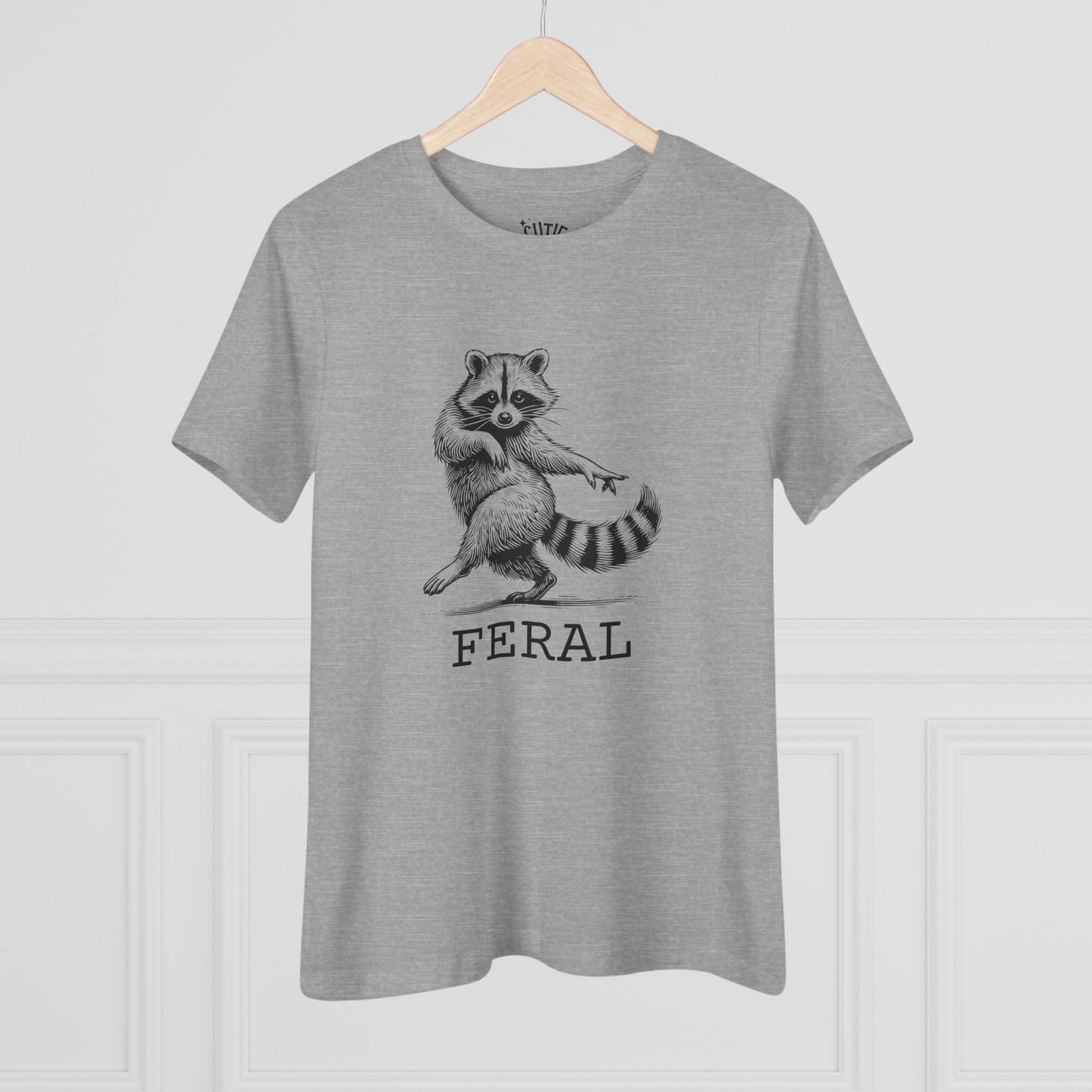 Raccoon Tee for Women - Feral