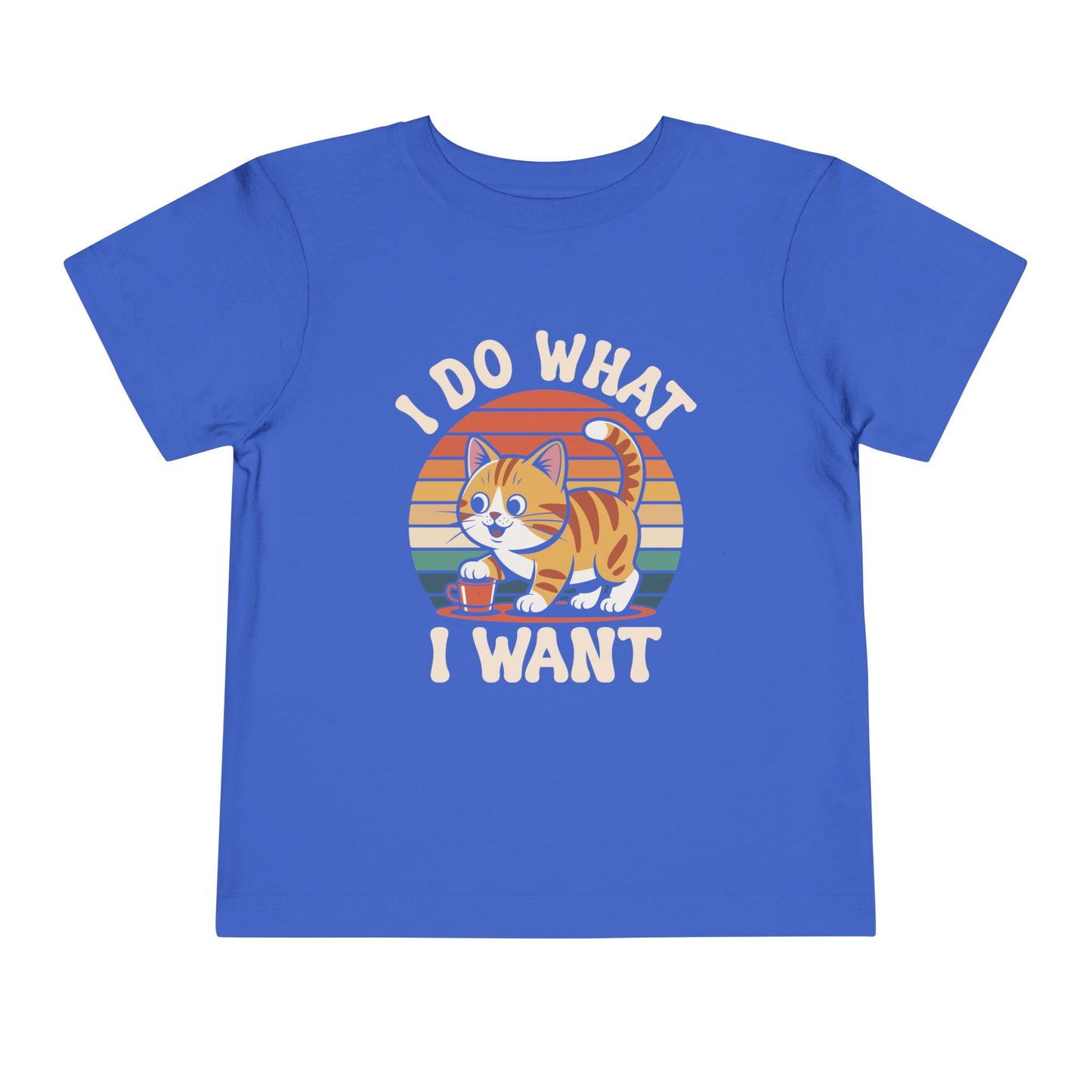 Cool Cat Toddler T-Shirt - "I Do What I Want" Cat Tee, Kids Birthday Gift, Cat Lover Apparel, Cool Toddler Shirt, Playful Kids Clothing