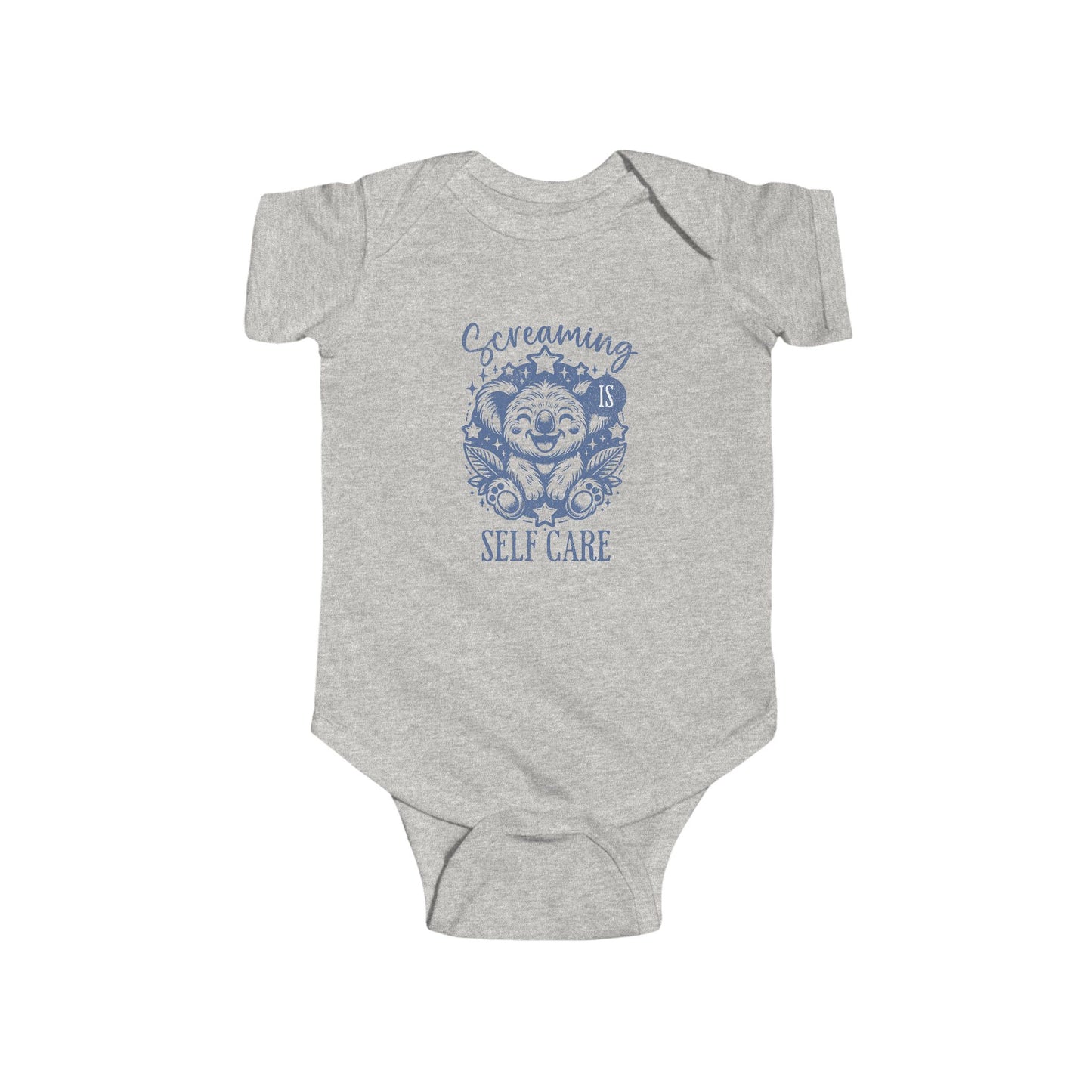Screaming is Self Care Baby Bodysuit — Koala Onesie