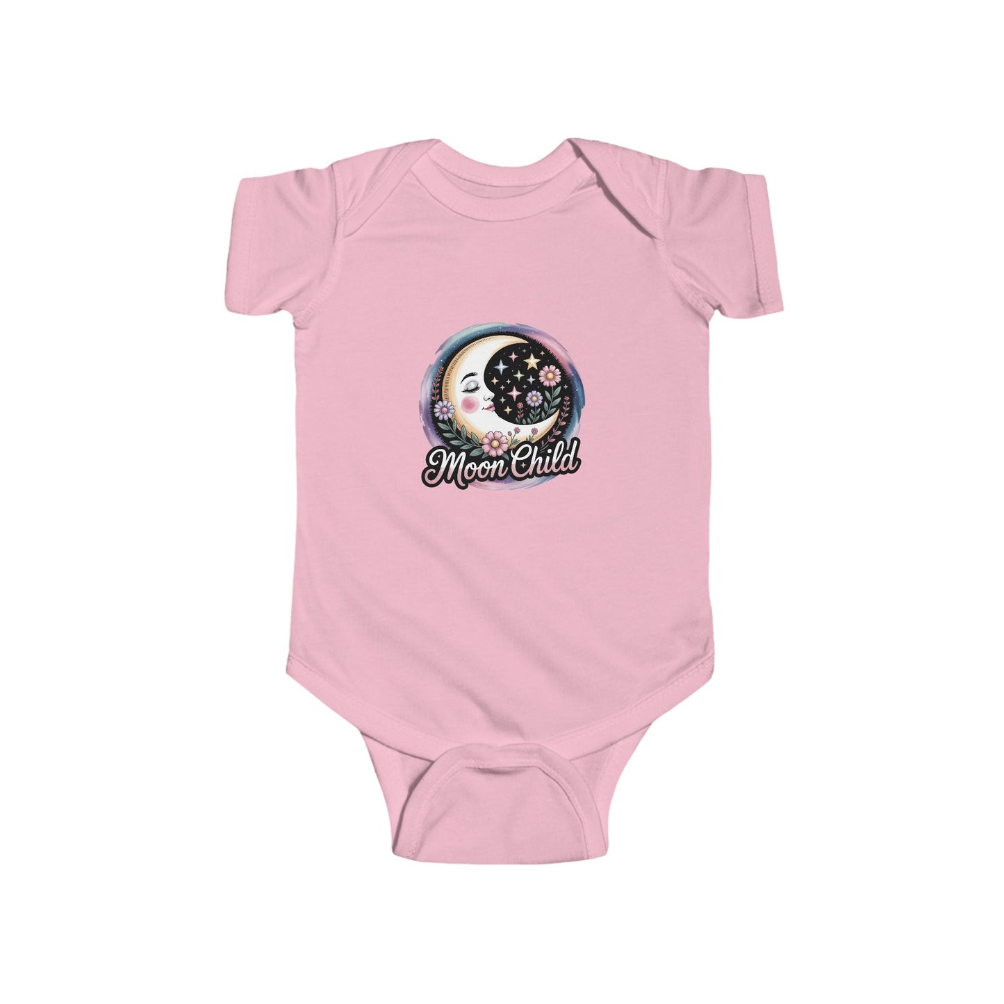 Moon Child  Boho Infant Bodysuit, Cute Baby Outfit, Baby Shower Gift, Newborn Clothes, Celestial Baby Wear, Astrology Baby Gift