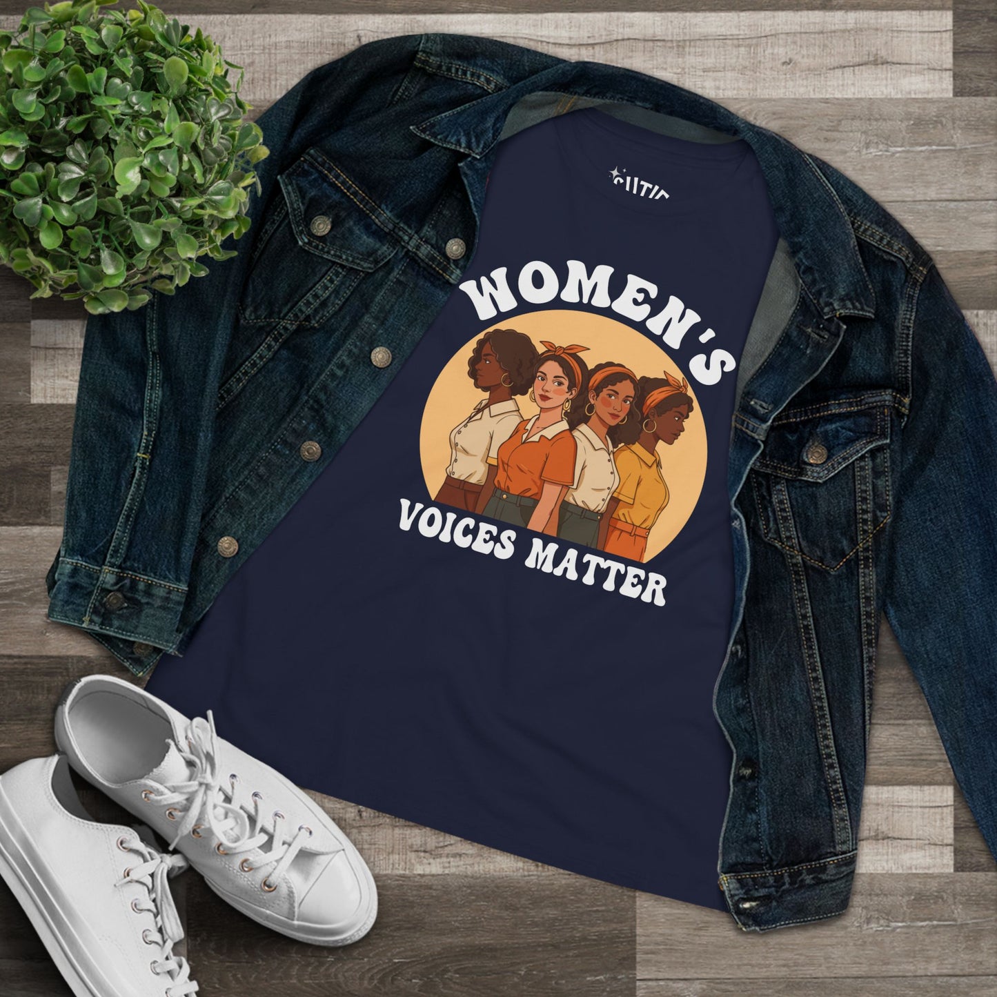 Women's Voices Matter Cotton Tee - Empowering Women, Feminist Shirt, Gift for Her, Casual Wear, Conscious Clothing, Social Justice Tee