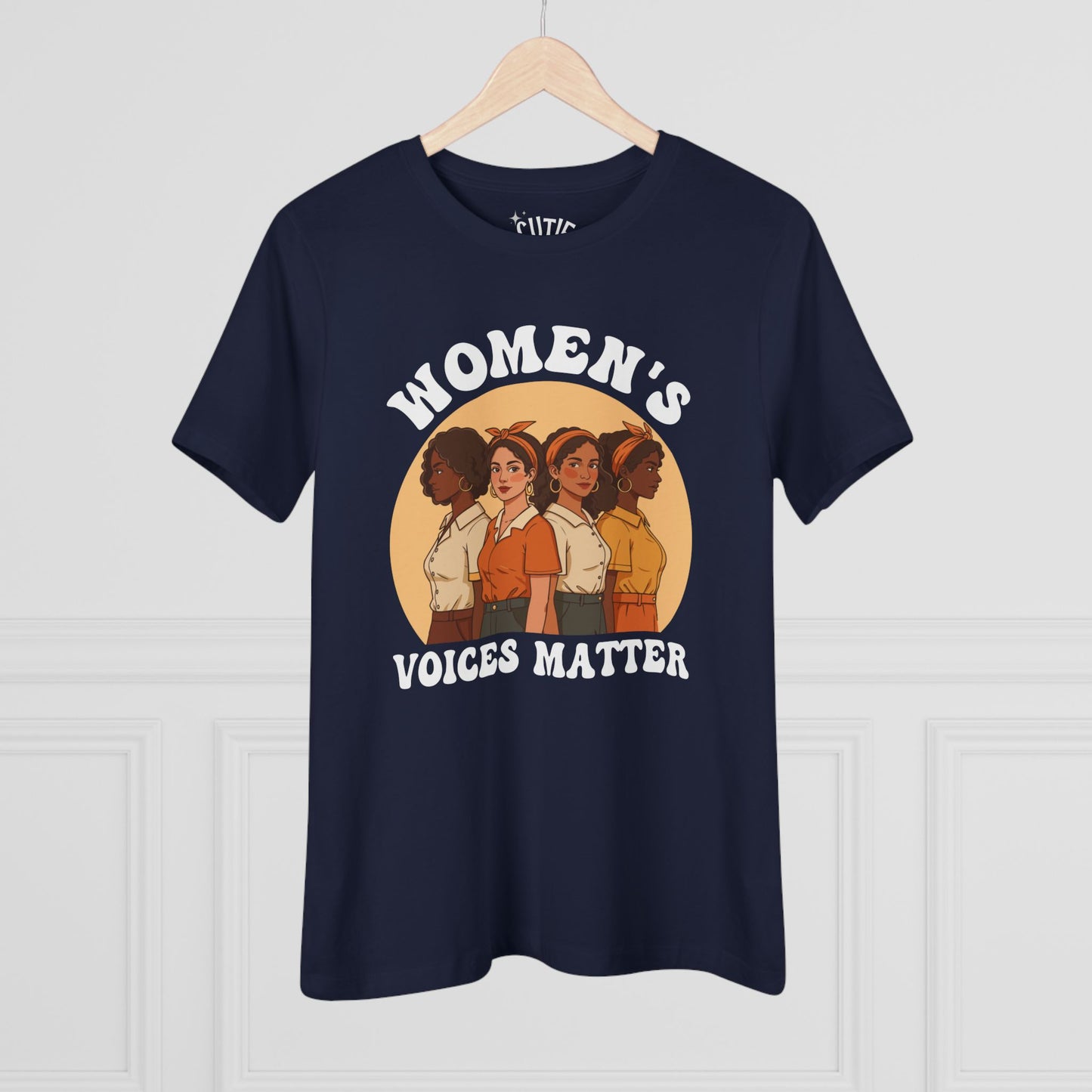 Women's Voices Matter Cotton Tee - Empowering Women, Feminist Shirt, Gift for Her, Casual Wear, Conscious Clothing, Social Justice Tee