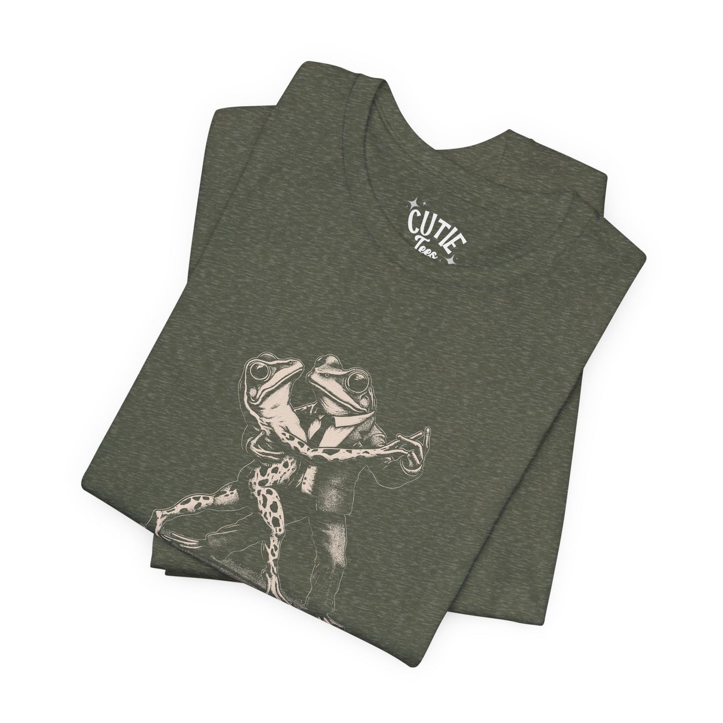 Frog Tango Graphic Tee, Casual Wear, Unisex Clothing, Unique Gift, Everyday Essentials, Perfect for Parties