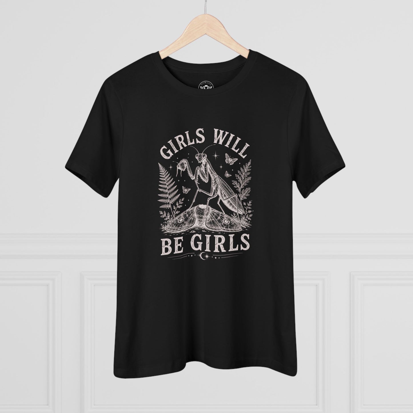 Girls Will Be Girls Praying Mantis Cotton Tee