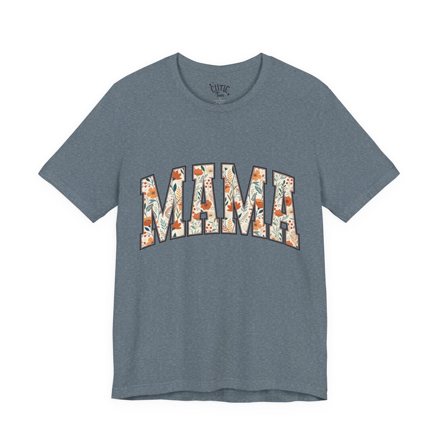 Mama Floral Arch T-Shirt — Floral 'MAMA' Graphic Tee for Moms