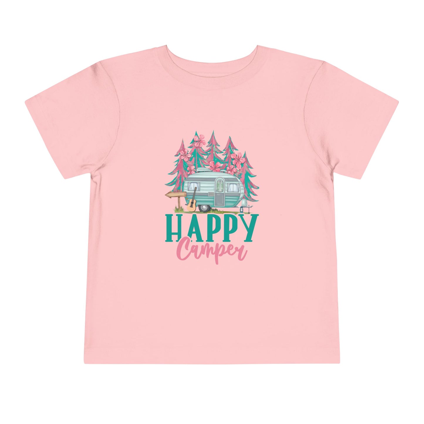 Happy Camper Toddler T-Shirt | Cute Camping Tee, Kids Outdoor Clothing, Summer Adventure Outfit, Gift for Little Explorers, Family