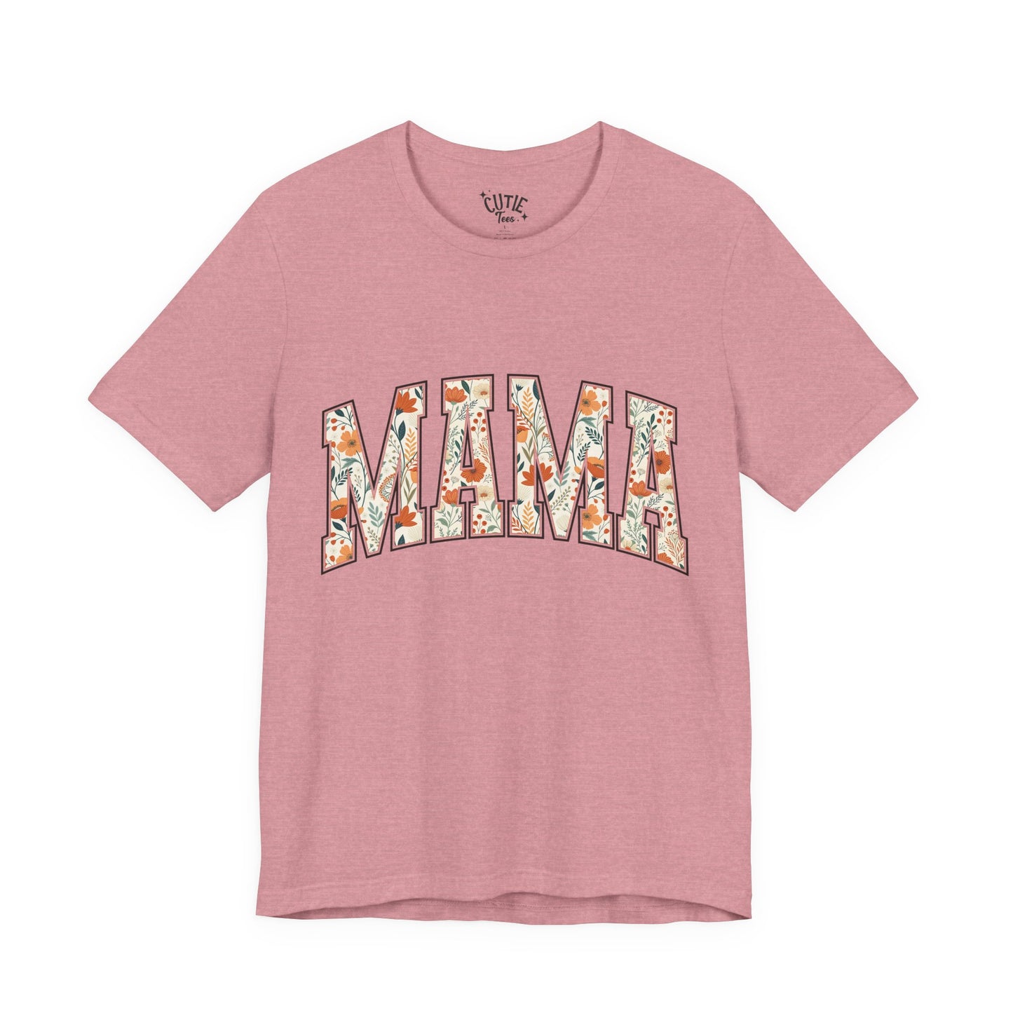 Mama Floral Arch T-Shirt — Floral 'MAMA' Graphic Tee for Moms