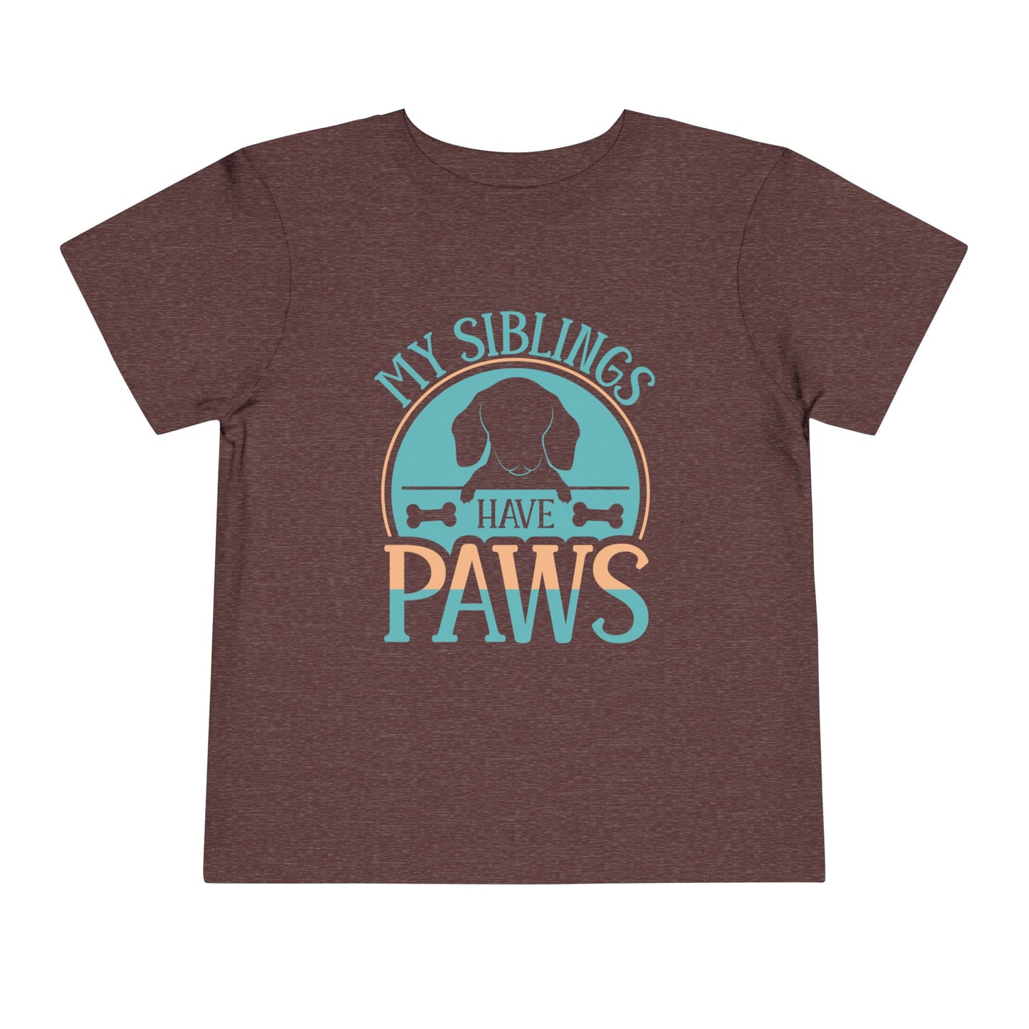 My Siblings Have Paws Toddler Tee - Cute Dog Lover Shirt