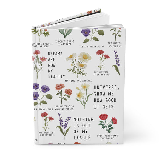Inspirational Hardcover Journal for Daily Reflections, Floral Motivational Notebook, Mindfulness Journal, Gift for Writers and [...]