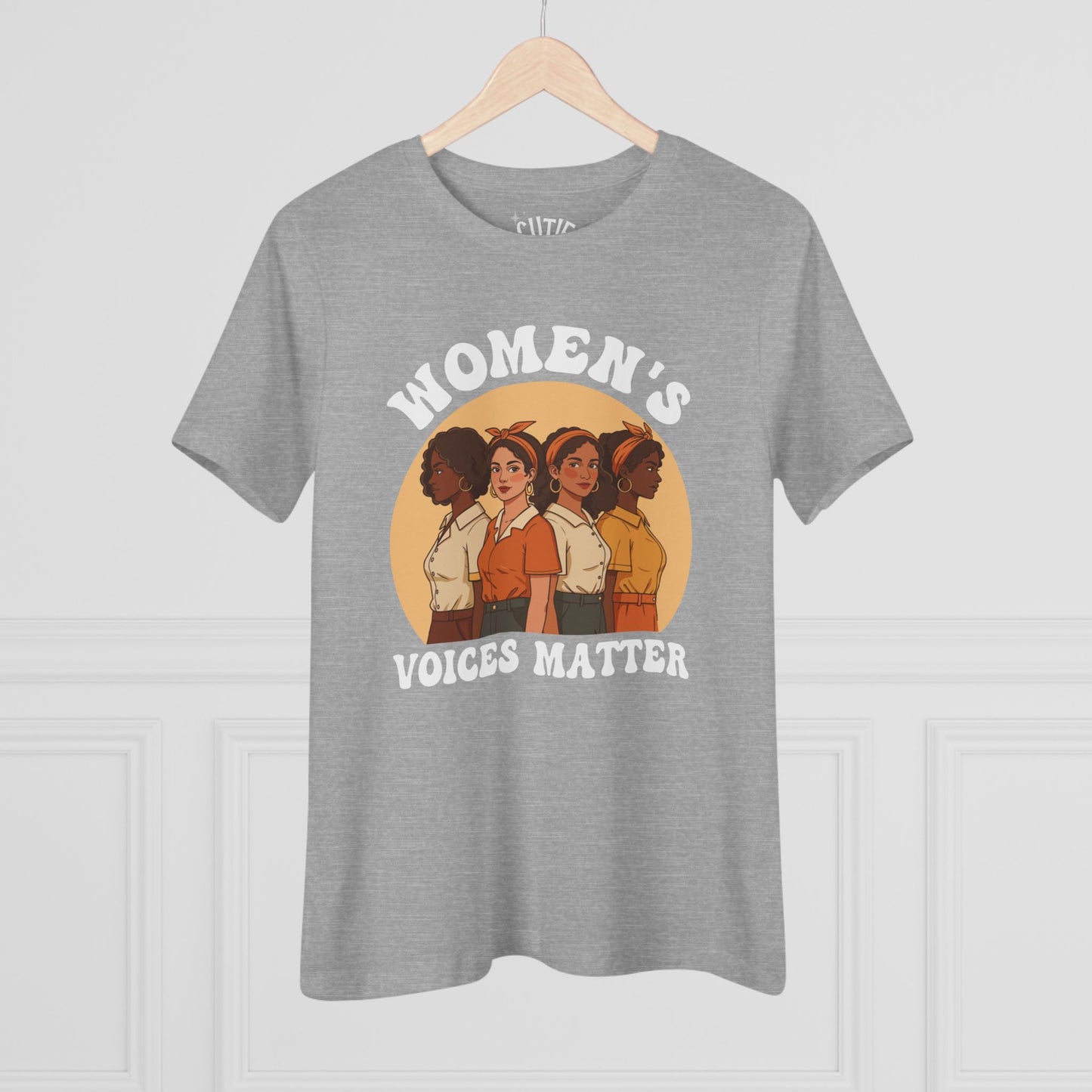 Women's Voices Matter Cotton Tee - Empowering Women, Feminist Shirt, Gift for Her, Casual Wear, Conscious Clothing, Social Justice Tee