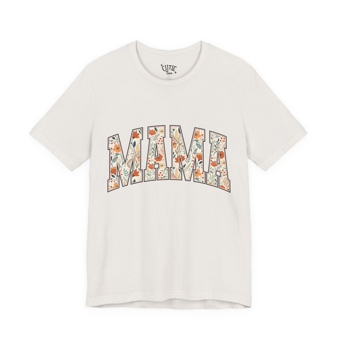 Mama Floral Arch T-Shirt — Floral 'MAMA' Graphic Tee for Moms