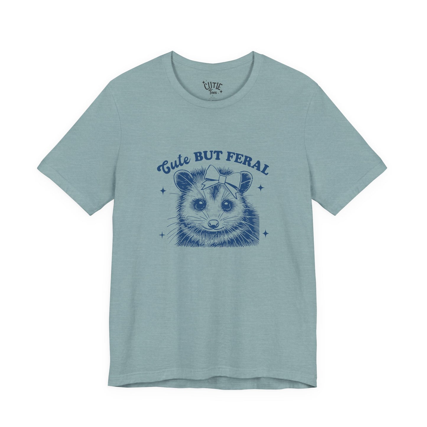Cute But Feral Tee - Retro Possum