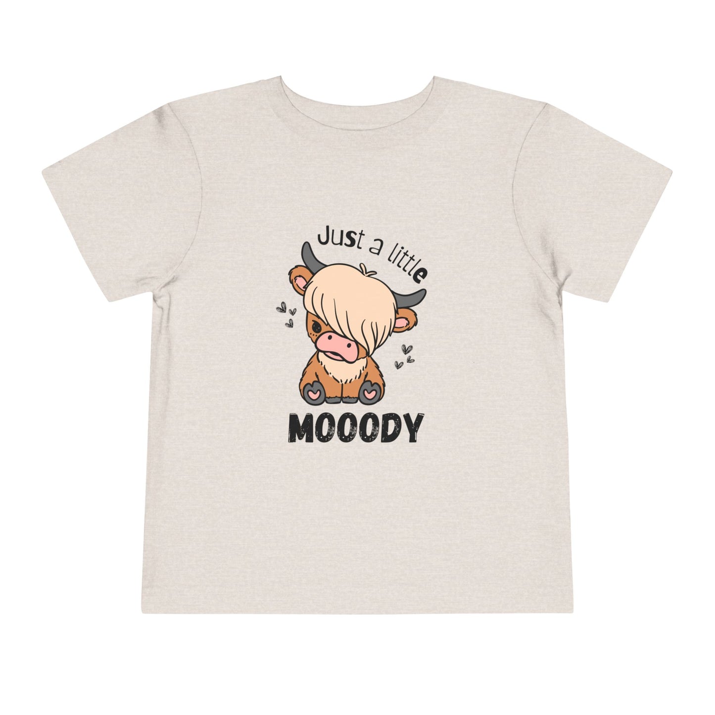Emo Cow Toddler Tee - "Just a Little Mooody"