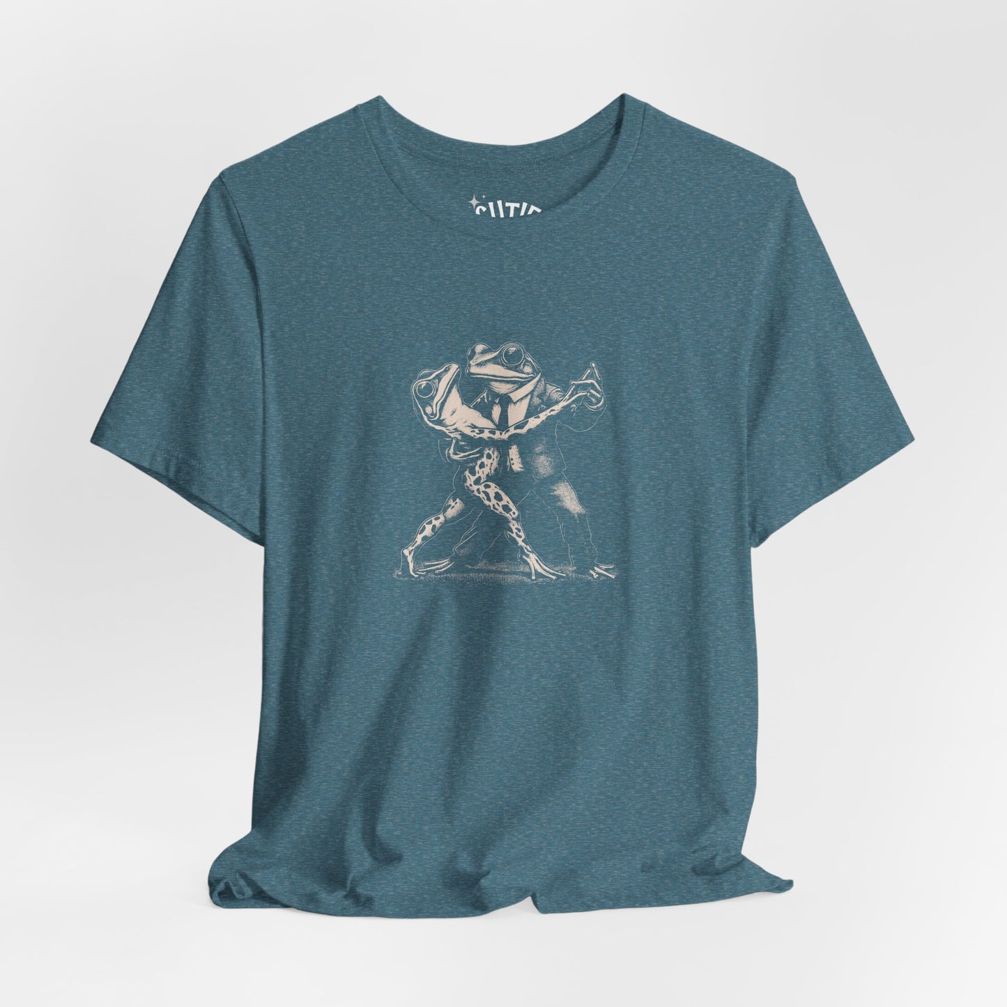 Frog Tango Graphic Tee, Casual Wear, Unisex Clothing, Unique Gift, Everyday Essentials, Perfect for Parties