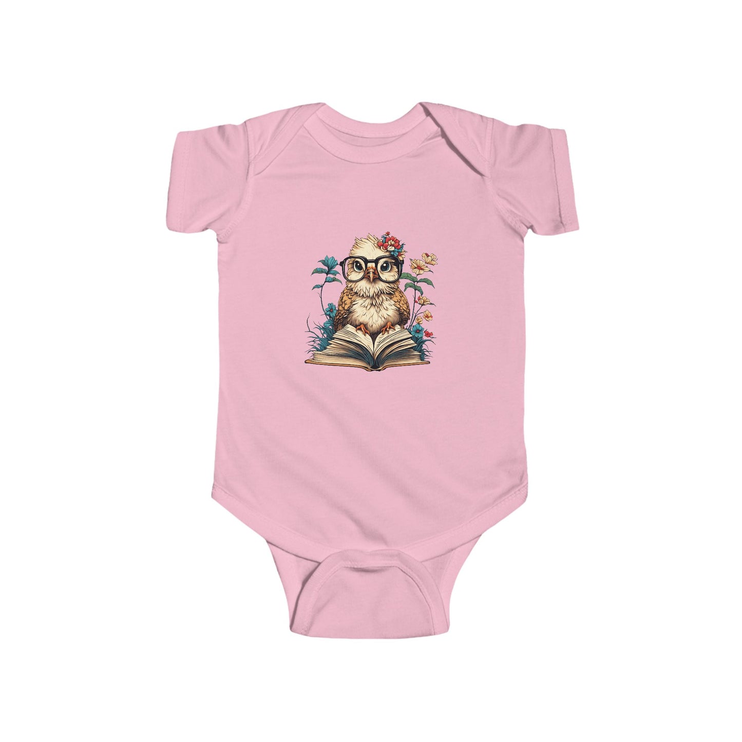 Owl Reading Adorable Bodysuit, Cute Baby Outfit, Owl Gift for New Parents, Baby Shower Gift, Animal Lover Clothing