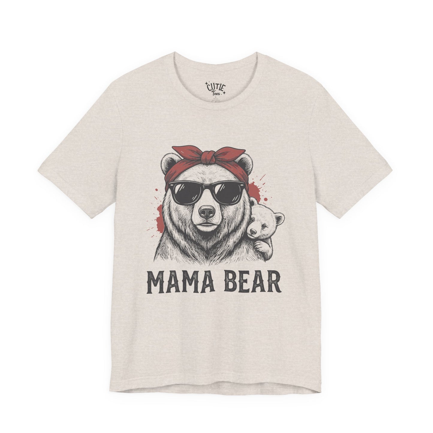 Mama Bear Graphic Tee — Vintage Cool Mom T-Shirt
