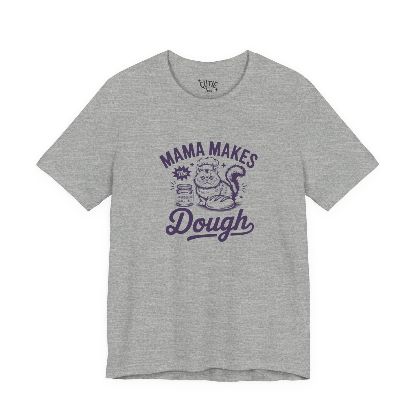 Mama Makes the Dough Cat T-Shirt | Fun Cooking Tee | Gift for Moms | Baking Shirt | Cute Foodie Apparel | Kitchen Lover's Gift