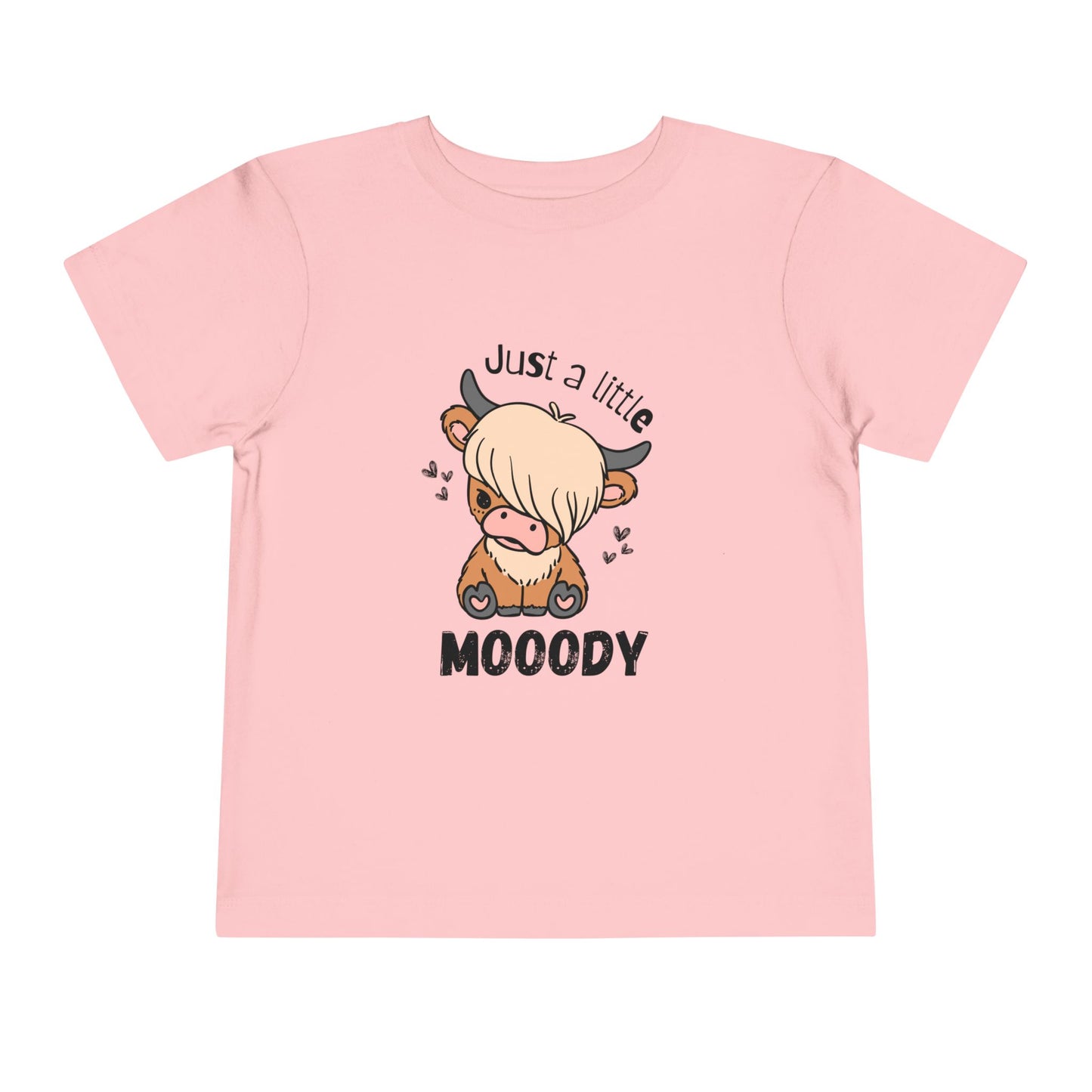 Emo Cow Toddler Tee - "Just a Little Mooody"