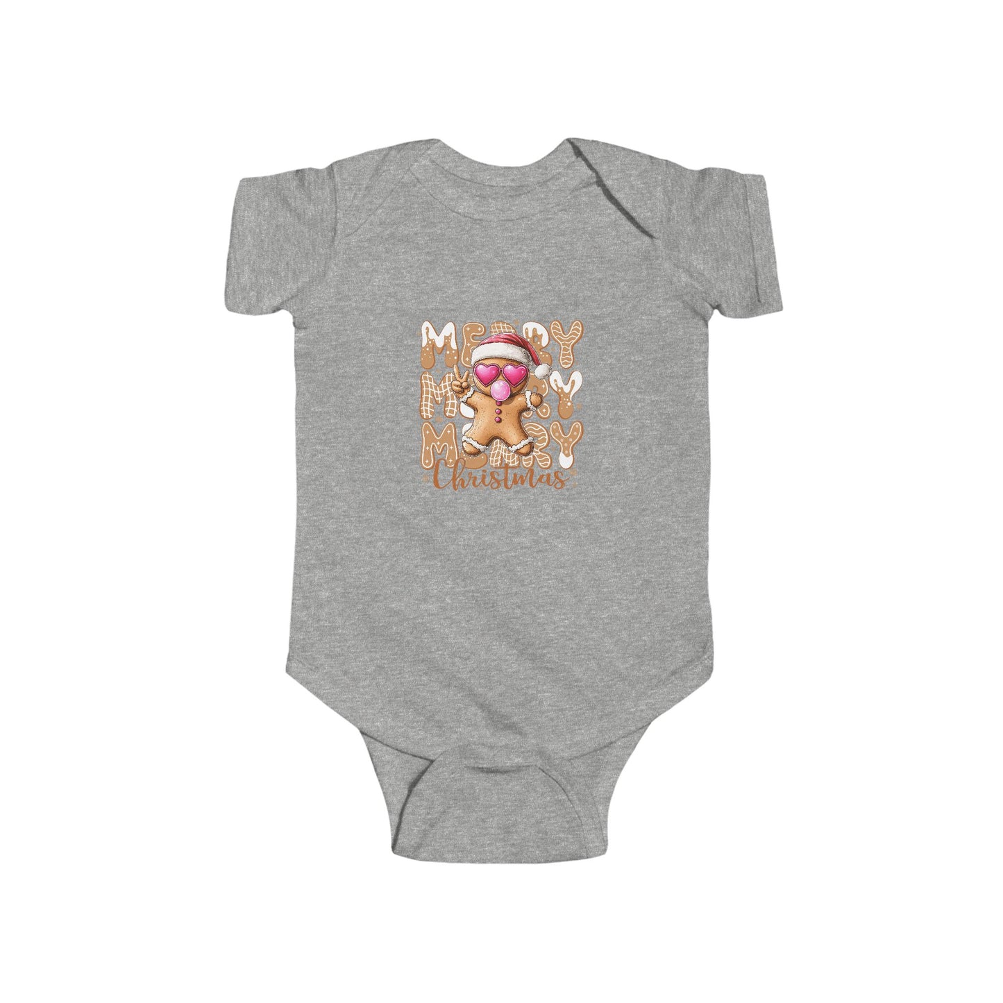 Gingerbread Merry Christmas Baby Onesie